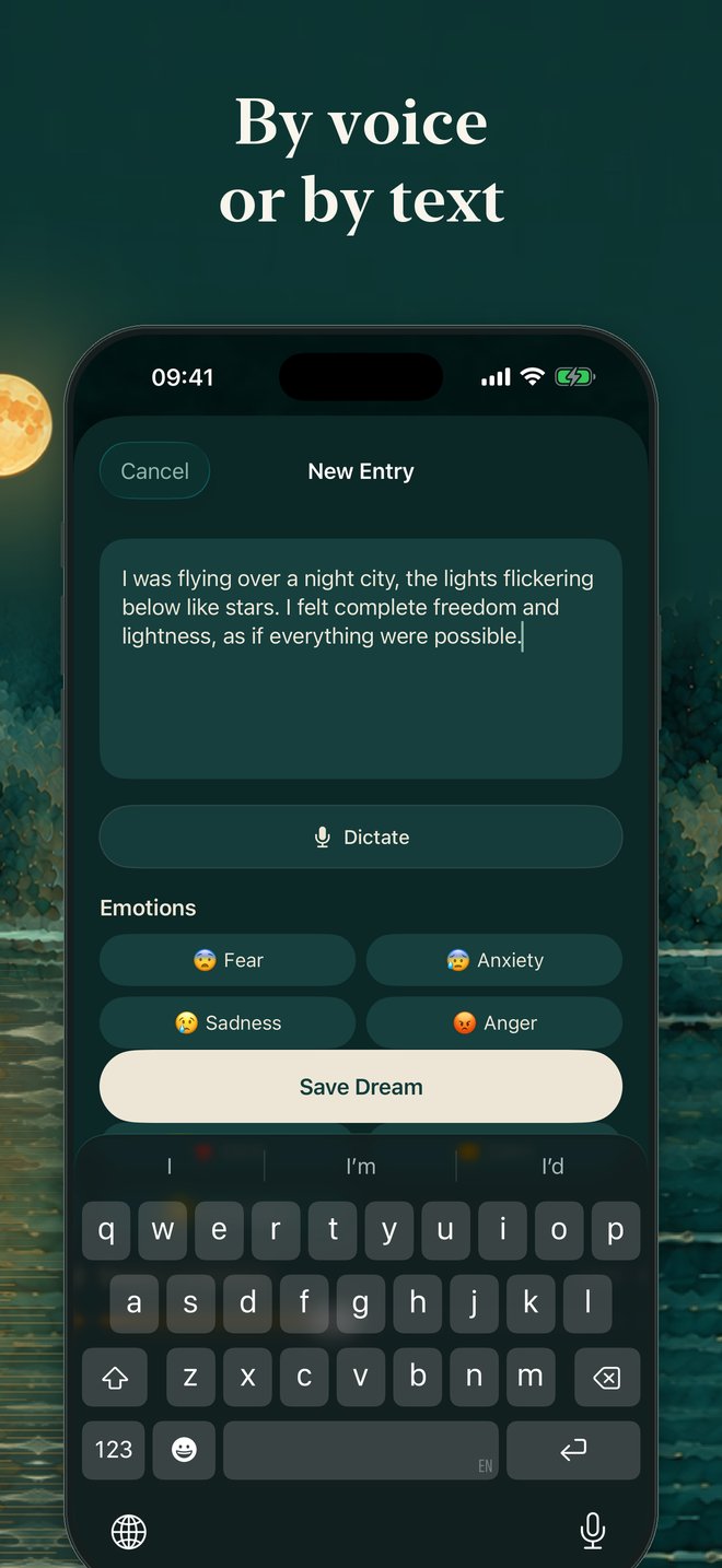 A new dream by voice or text