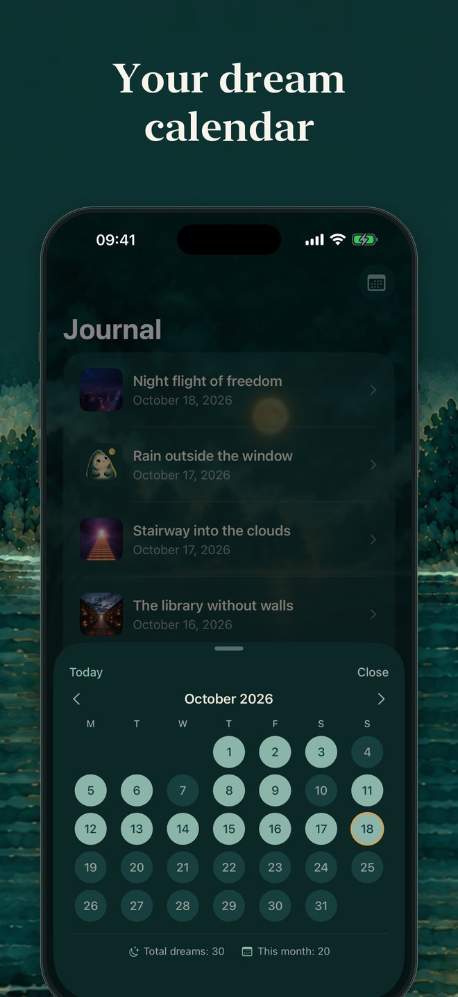 Dream calendar