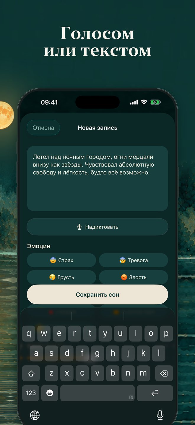 Новая запись голосом или текстом